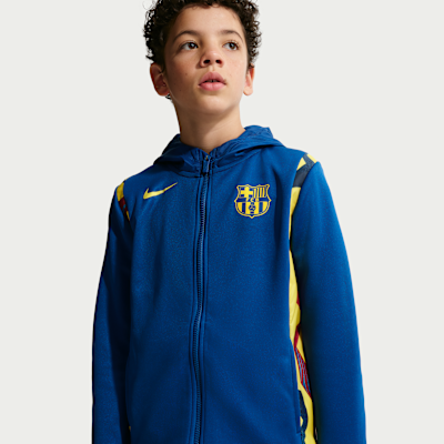 FC Barcelona Nike Fußball-Trainingsanzug aus Webmaterial (ältere Kinder)