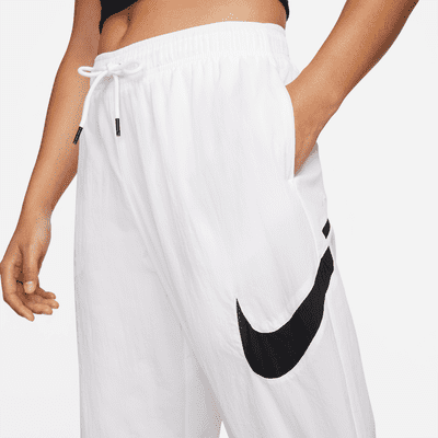 Womens Black Oversize High Waist Sportswear Phoenix Trousers in Fleece   NIKE  Pavidas