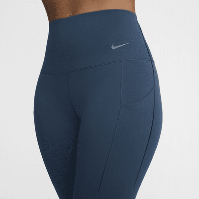 Nike Universa 7/8-Leggings mit Taschen, mittlerem Halt und hohem Bund für Damen