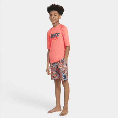 Nike Big Kids' Short-Sleeve Hydroguard Swim Shirt