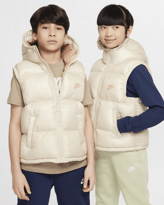 Подростковая безрукавка Nike Sportswear Heavyweight Synthetic Fill EasyOn Big Kids' Therma-FIT Repel Loose Hooded Vest