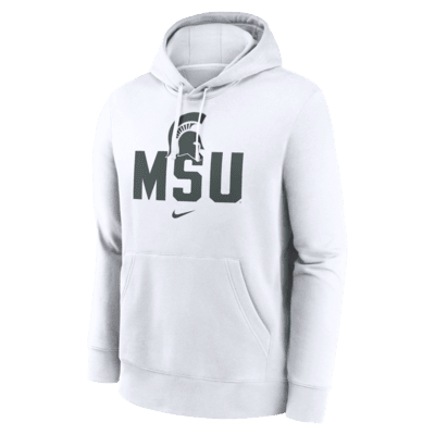 Sudadera con gorro sin cierre universitaria Nike para hombre Michigan State Spartans Primetime Club Campus