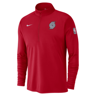 Portland Trail Blazers City Edition Men's Nike Dri-FIT NBA 1/2-Zip Long-Sleeve Top