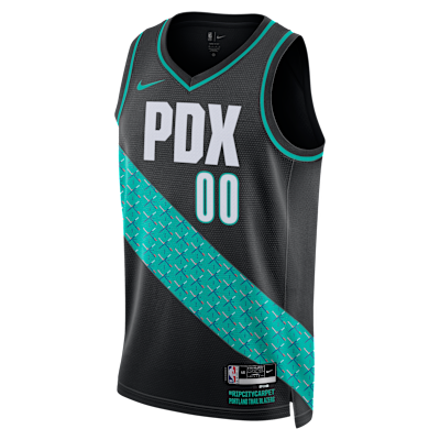 Scoot Henderson Portland Trail Blazers City Edition Men's Nike NBA Swingman Jersey