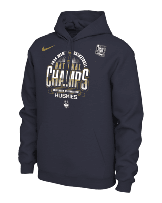 Мужское худи UConn 2024 National Champ Nike College Basketball Hoodie для баскетбола