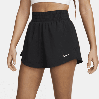 Højtaljede Nike One-Dri-FIT-2-in-1-shorts (7,5 cm) til kvinder