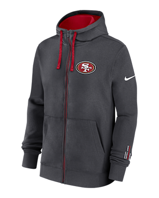 Мужское худи San Francisco 49ers Playbook Page Club Nike NFL Full-Zip Hoodie