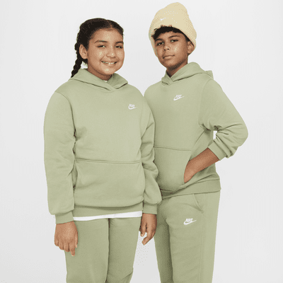 Nike Sportswear Club Fleece Big Kids' Pullover Hoodie (Extended Size)