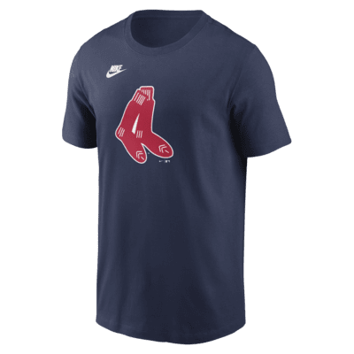 Playera Nike de la MLB para hombre Boston Red Sox Cooperstown Logo