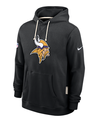 Мужское худи Minnesota Vikings Initial Home Sideline Nike Dri-FIT NFL Pullover Hoodie
