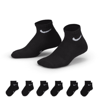 Nike Dri-FIT Performance Basics Little Kids' Ankle Socks (6 Pairs)