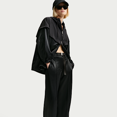 나이키 스포츠웨어 여성 루즈 핏 미드라이즈 벨트 핀턱 팬츠