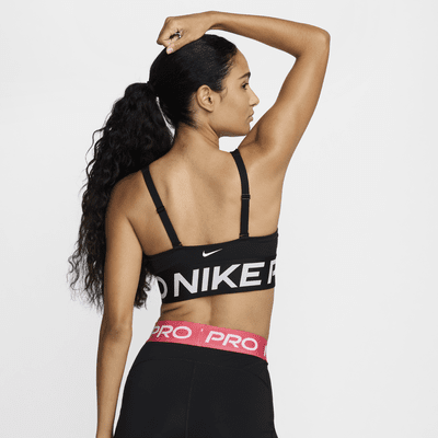 Nike Pro Indy Plunge Orta Destekli Pedli Kadın Spor Sütyeni