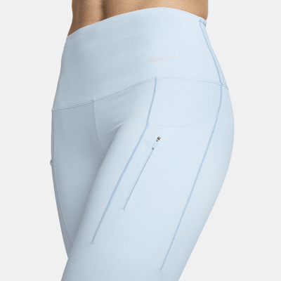 Leggings a tutta lunghezza a vita media con tasche e sostegno elevato Nike Go – Donna