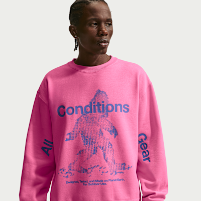 Sweatshirt Nike ACG "Tuff Fleece" Therma-FIT med rund hals för män