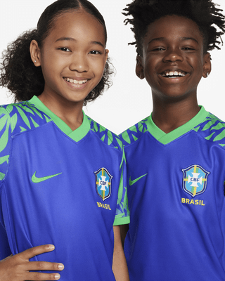 Nike Brazil 2023 Stadium Home Big Kids' Dri-FIT Soccer Jersey