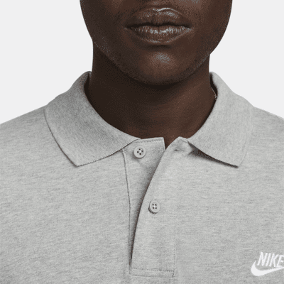 Polo de malha de manga comprida Nike Club para homem