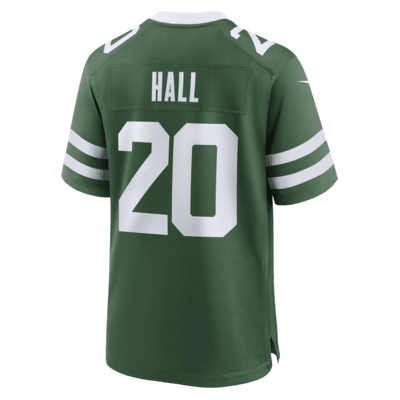 Jersey de fútbol americano Nike de la NFL Game para hombre Breece Hall New York Jets