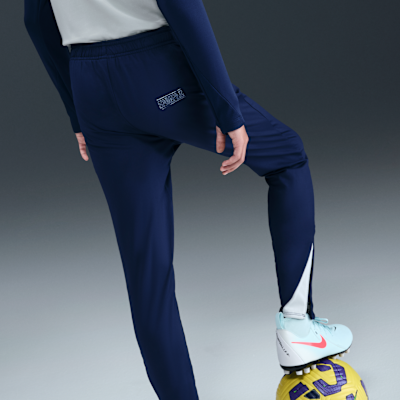 Fotbollsbyxor Inter Milan Strike Nike Dri-FIT i stickat material för ungdom