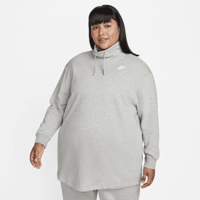 Sudadera de cuello alto oversized para mujer (talla grande) Nike Sportswear Club Fleece