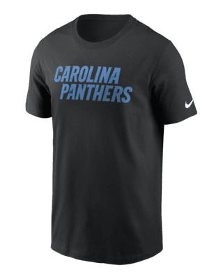 Мужская футболка Carolina Panthers Primetime Wordmark Essential Nike NFL