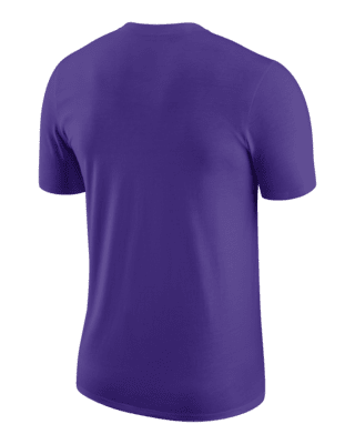 Nike Los Angeles Lakers Essential Men's Nba Short-sleeve Logo T-shirt In  White,court Purple