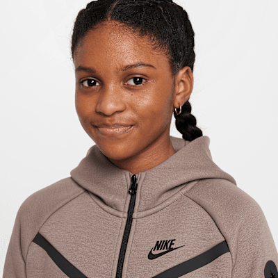 Nike Sportswear Tech Fleece Older Kids' (Girls') Full-Zip Hoodie