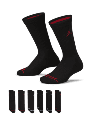 black and red air jordan socks