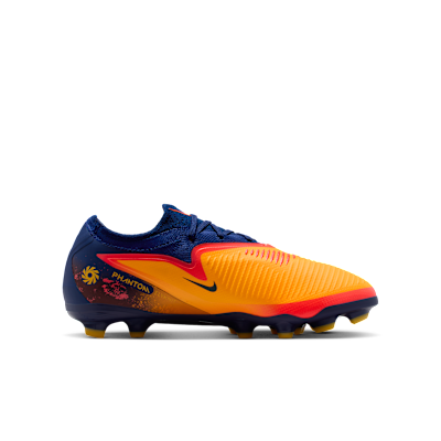 Tacos de fútbol para terrenos múltiples para niño talla grande Nike Jr. Phantom 6 Low Pro "Erling Haaland"