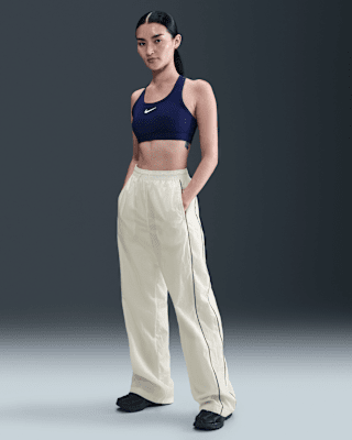 Женские  Nike Windrunner High-Waisted Woven Open-Hem Pants для бега