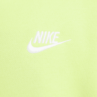 Sudadera con gorro de cierre completo para niños talla grande Nike Sportswear Club Fleece