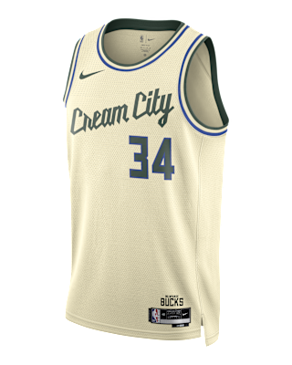 Мужские джерси Giannis Antetokounmpo Milwaukee Bucks City Edition Nike NBA Swingman Jersey