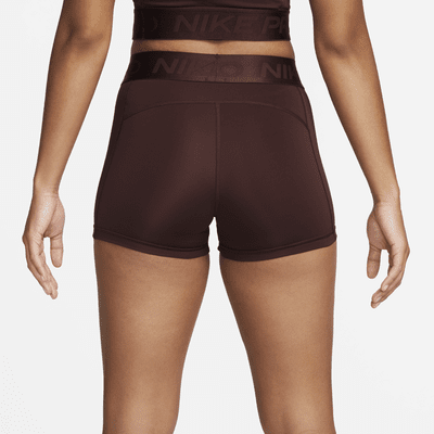 Nike Pro damesshorts met halfhoge taille (8 cm)