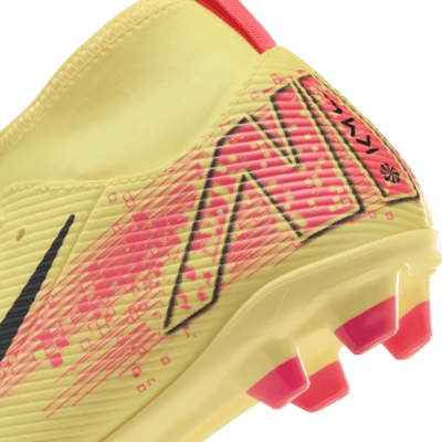 Tacos de fútbol MG high para niños talla pequeña/grande Nike Jr. Mercurial Superfly 10 Club "Kylian Mbappé"