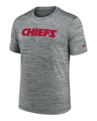 Nike Men's Dri-Fit Sideline Velocity (NFL Kansas City Chiefs) Long-Sleeve T-Shirt in Grey, Size: Medium | 00KX06G7G-078