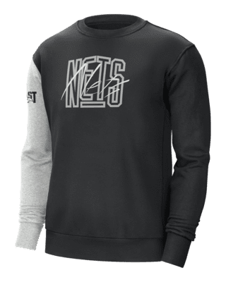 Brooklyn Nets Courtside Men's Nike NBA Fleece Sweatshirt. Nike.com