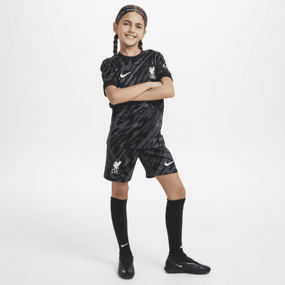 Liverpool FC 2024/25 Stadium Goalkeeper Nike replicavoetbalshorts met Dri-FIT voor kids