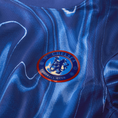 Camisola de futebol de réplica Nike Dri-FIT do equipamento principal Stadium Chelsea FC 2024 para mulher