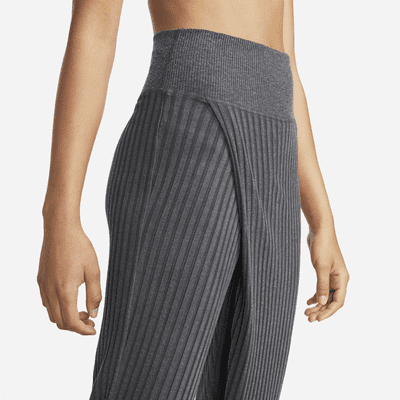 Pants de tela de canalé para mujer Nike Yoga Luxe