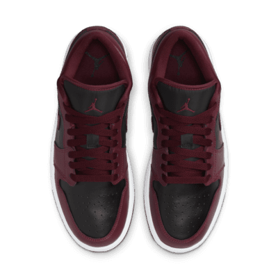 maroon jordan 1 low