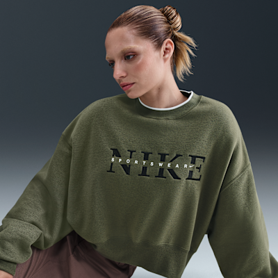 Sudadera oversized de cuello redondo para mujer Nike Sportswear Phoenix Fleece