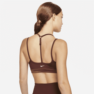 Bra deportivo con correas acolchado de baja sujeción para mujer Nike Indy Icon Clash