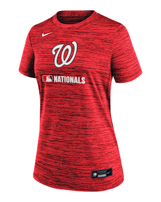 Женская футболка Washington Nationals Authentic Collection Velocity Nike Dri-FIT MLB