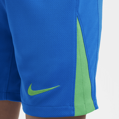 กางเกงฟุตบอลขาสั้น Replica เด็กโต Nike Dri-FIT Brazil 2024 Stadium Home