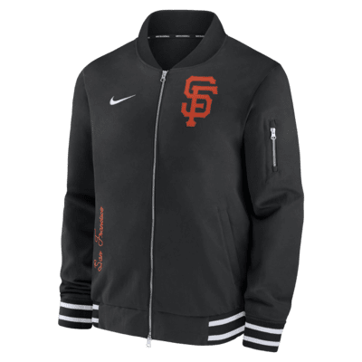 San Francisco Giants Authentic Collection Men's Nike MLB Full-Zip Bomber Jacket