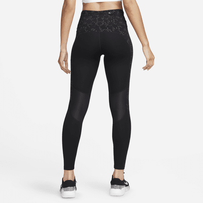 Leggings estampados de tiro medio de 7/8 con bolsillos para mujer Nike Fast