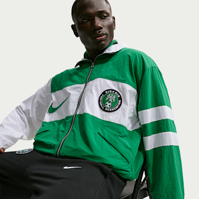 Veste de survêtement Replica Nike Football Nigeria 1996 réédition pour homme
