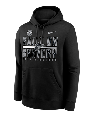 Мужское худи West Virginia Built on Bravery Club Nike College Pullover Hoodie