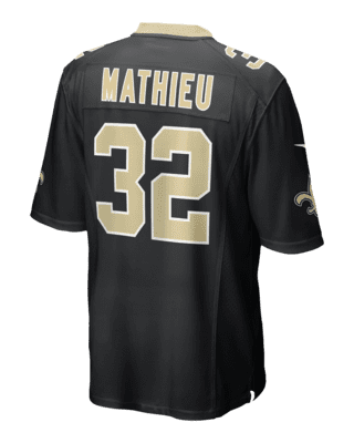 Men's Nike Tyrann Mathieu White New Orleans Saints Player Game Jersey Size: Medium