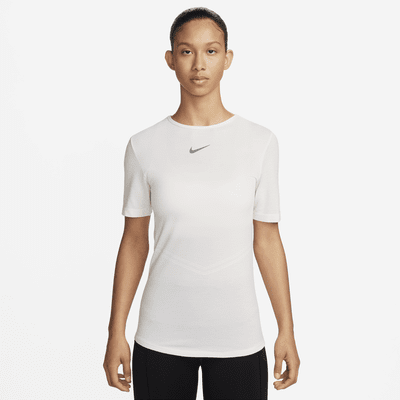 Nike Swift Wool Dri-FIT kortermet løpeoverdel til dame